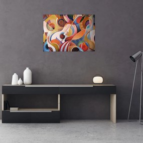 Obraz na szkle - Muzyczny abstrakt (70x50 cm)