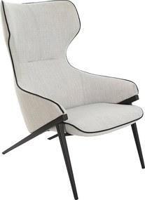 Fotel z tkaniny w kolorze szarym 5009 ANGEL CERDA