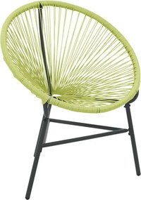 Zielone Krzesło Technorattanowe Typu Acapulco P1-D82