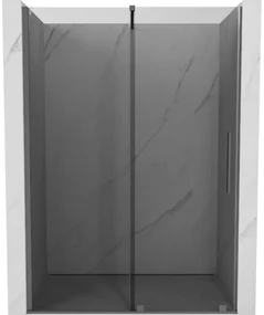 Mexen Velar drzwi prysznicowe rozsuwane 130 cm, grafit, gun metal - 871-130-000-41-95