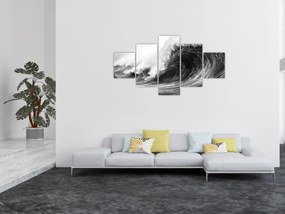 Obraz - Malowanie fal (125x70 cm)