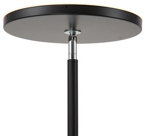 Nowoczesna lampa podłogowa czarna z diodą LED, ściemnialna RGB z pilotem - Sjors Nowoczesny Oswietlenie wewnetrzne