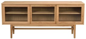 Witryna w dekorze dębu z drzwiami przesuwnymi 170x75 cm Hazelton – Rowico