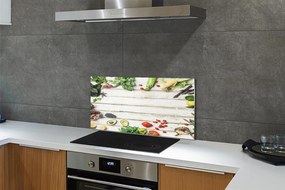 Szklany Panel Kompozycja z Awokado i Szpinaku