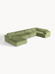 Sofa narożna XL ze sztruksu Melva