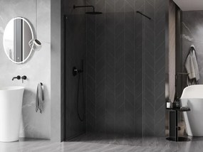 Mexen Kioto-X ścianka prysznicowa Walk-in 70 x 200 cm, transparent 10 mm, czarna - 800-070-101-70-00-X