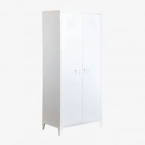 Dwudrzwiowa Szafka Metalowa Ze Stali Pohpli Gardenia Biel - Sklum