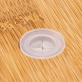 Słoik z bambusową pokrywką i słomką PALM 400 ml