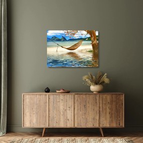 Obraz na szkle - Relaks na plaży (70x50 cm)