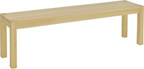 HOMCOM Ławka kuchenna 3-osobowa z litego drewna sosnowego naturalny kolor | Aosom PL