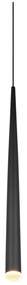 Czarna lampa wisząca LED ø 14 cm Cala – Trio Select