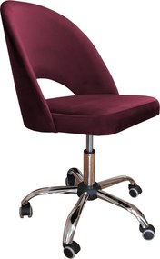 Fotel obrotowy POLO tkanina Welur krzesło biurowe ergonomiczne do biurka : Kolor Stelaża - Chrom, Kolor tkaniny - VELVET - MG02, Typ siedziska - Siedzisko obrotowe 360°, Typ tkaniny - Velvet