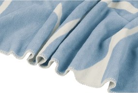 Niebiesko-kremowy koc 150x200 cm Felu – noo.ma