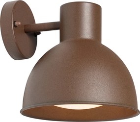 Industrialna lampa ścienna zewnętrzna rdzawo-brązowa okrągła IP44 - Natas