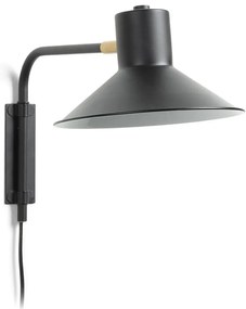 Czarny kinkiet ø 20 cm Aria – Kave Home