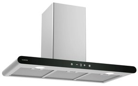 Klarstein CurveVent 90cm 676m³/h Okap Kominowy Srebrny