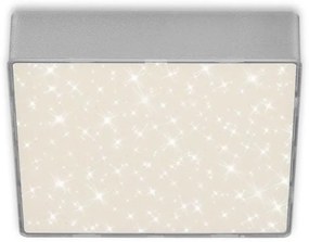 Briloner 7076-414 -LED Plafon STAR SKY LED/11W/230V 15x15 cm srebrny
