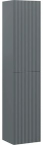 Mexen Rivel słupek łazienkowy 35 cm, 2 drzwi, ryflowany, grafit mat - 91A21-03016-2-BF66
