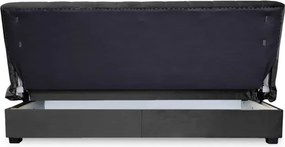 Sofa z Funkcją Spania SIGMA Rozkładana Wersalka Dwuosobowa Szara Nowoczesna do Salonu