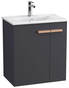 Szafka pod umywalkę L-WOOD 59 cm antracyt mat KROFAM