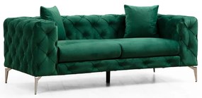 Ciemnozielona aksamitna sofa 197 cm Como – Artie