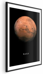 Plakat Mars 60x90 cm z ramą czarną z marginesem ARTGEIST B