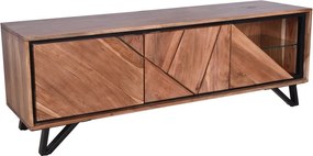 Szafka pod TV z litego drewna akacjowego 150x51x40 cm Ambala – Interia Home &amp; Living