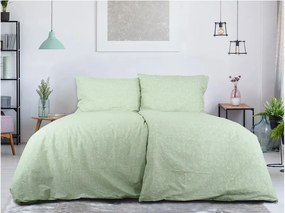 PrzytulneMieszkanie.pl PrzytulneMieszkanie.pl Pościel z kory z bawełny Renforcé GREEN FLOWERS zielona Rozmiar pościeli: 70 x 90 cm | 140 x 200 cm