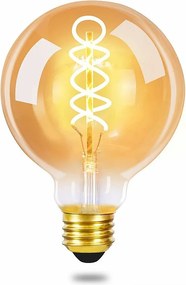 NETTLIFE LED Edison Bulb Retro Ball Bulb 4W G80 Dekoracyjne lampy Globe Ciepła biel 2200K LED