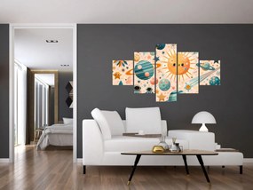 Obraz - Kawałki z kosmosu (125x70 cm)