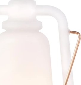 Lampa stołowa biała z efektem płomienia 22 cm - Storm Mini