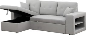 Narożnik „Axel” rozkładany/odwracalny - 3-osobowy - Jasnoszary