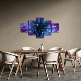 Obraz - Neonowa przestrzeń (125x70 cm)