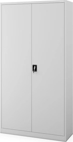 Szafa biurowa metalowa szeroka i wysoka szara, 1150x2200x400 mm: JAN II H2200