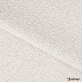 Beżowe tapicerowane łóżko dwuosobowe ze schowkiem ze stelażem 180x200 cm Pointt – ELTAP