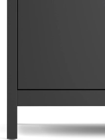 Dwudrzwiowa szafa ubraniowa Madrid 2D czarny mat