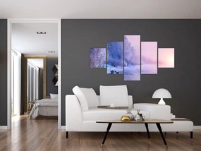 Obraz - Zamarznięta rzeka (125x70 cm)