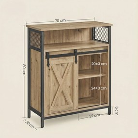 Komoda z drzwiami przesuwnymi - artisan - LSC089B88V1