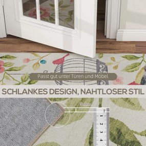 HOMCOM Dywan wiejski, wszechstronny, poliester, łatwa pielęgnacja, antypodłogowy, kolorowy