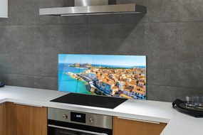 Panel Szklany Nadmorskie Miasteczko w Grecji