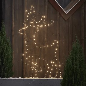 Nowoczesna dekoracja ogrodowa renifer Cupid