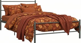 Szare metalowe łózko w stylu industrialnym 90x200 cm K7-B48