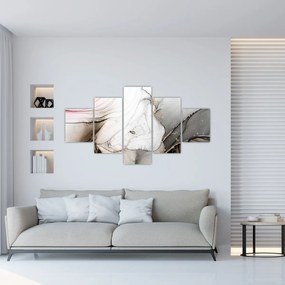 Obraz - Atrament marmurkowy (125x70 cm)