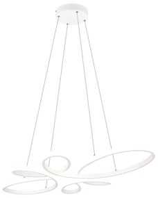 Biała lampa wisząca LED Fly – Trio