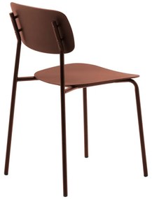 Krzesła w kolorze terakoty zestaw 2 szt. Kirkland – Unique Furniture