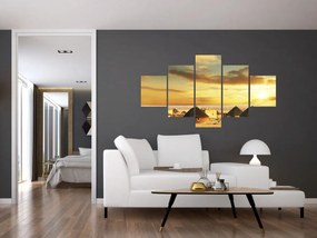 Obraz - Chaty na pustyni (125x70 cm)
