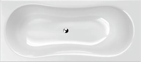Wanna prostokątna odpływ na środku 180 x 80 cm MANDI