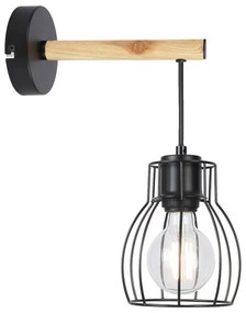 Czarno-jasnobrązowy kinkiet Bernita – Candellux Lighting