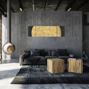 Obraz - Złota struktura N⁰2 (170x50 cm)