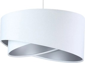 Lampa wisząca GEMSTONE biała/srebrna